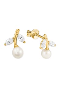 amor - Damen Ohrstecker, 585er Gelbgold - gold