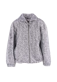 Seasons of April - Damen Jacke in Woll Optik mit Reißverschluss HAZEL Kuschelige - Grau