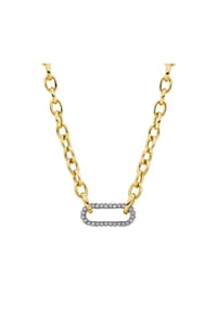 VANDENBERG - Damen Collier, 585er Gold mit Weißgold, 42 Diamanten zus. ca. 0,20 Karat - Gelbgold/Weißgold