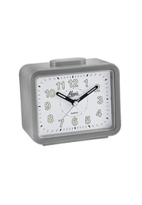 Atlanta by PARAGON - Glockenwecker mit Licht Quarz - 2195/4 - Grau