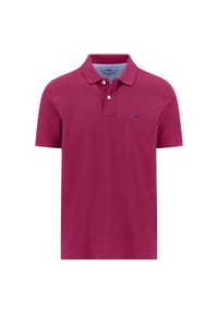 FYNCH-HATTON® - Hemd, gerader Schnitt, Kurzarm, Polokragen, Herren - 416 GRAPE