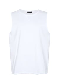 CHIEMSEE - Tank Top, Uni, mit Rollkante, für Herren - 10 White