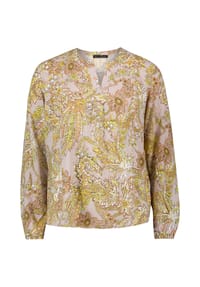 BETTY BARCLAY - Schlupfbluse mit Print - Beige/Blau