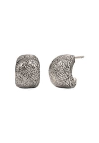 HAZE & GLORY - Ohrringe Ohrstecker Creolen Vintage Design 925 Sterling Silber - Silber