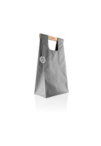 eva solo - Mülltrennungstasche, Kunststoff, Stahl, Stoff, Eichenholz, Grau, 28 L - Dark grey