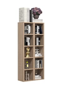 VCM. - Holz CD DVD Stand Aufbewahrung Standregal Bücherregal Deko Regal Megosa S - Anthrazit