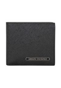 ARMANI EXCHANGE - Herren Geldbörse - Barcelona Bifold, Geldbeutel, Echtleder, 10x12x2cm (HxBxT) - Schwarz