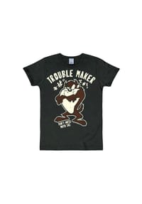 LOGOSHIRT® - T-Shirt Slimfit Taz - Trouble Maker - black