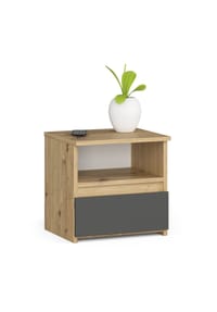 Akord - Nachttisch CL1 mit 1 Schublade und 1 Einlegeboden - artisan-eiche