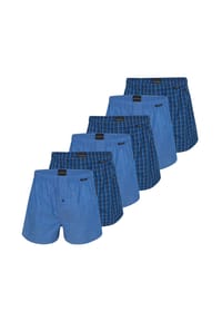 SCHIESSER - Boxershorts 6er Pack Web - Royal Blue