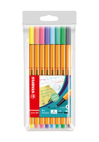 STABILO - Fineliner, 8er-Set - MEHRFARBIG, mehrfarbig