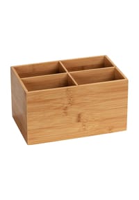 WENKO® - Bambus Box "Terra", 4 Fächer Terra - BRAUN