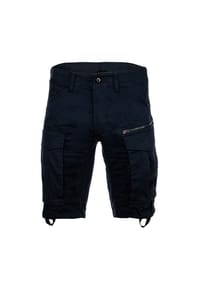 G-STAR RAW - Herren Cargoshorts - Rovic Zip Regular Short, kurz, Premium Mico Stretch, einfarbig - Dunkelblau