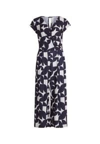 BETTY & CO - Jumpsuit kurzarm - Schwarz/Weiß
