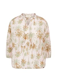 CARTOON - Shirtbluse, Raffungselemente, für Damen - 1858 NATURE/GREEN