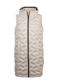 s.Oliver - Steppweste, abnehmbare Kapuze, Stehkragen, für Damen - 0330 WHITE