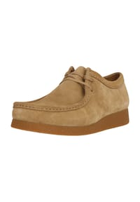 CLARKS® - Schuhe Wallabee mit charakteristischer Kieselkrepp-Sohle - 5232 Dark Sand Suede