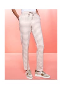 heine - Jogpants - beige-ecru-kariert