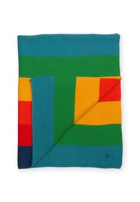 KITE - Baby Cabana Streifen Decke Regenbogen Bio-Baumwolle - mehrfarbig