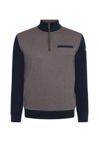 bugatti - Sweatshirt, Troyer, für Herren - 060 TAUPE