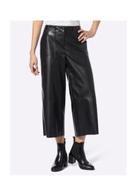 heine - Lederimitat-Hose - schwarz
