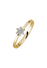 LYOMI - Ring 585/- Gold 7 Diamant 0,13ct. - gelb