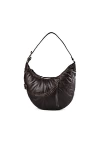 LIEBESKIND LUNA II - Schultertasche, Leder, für Damen - DEEP SOIL