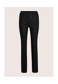 MADELEINE - Beschichtete Slim-Jeans mit Nieten - black