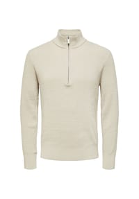 SELECTED - Strickpullover, Troyer, für Herren - 184679 OATMEAL