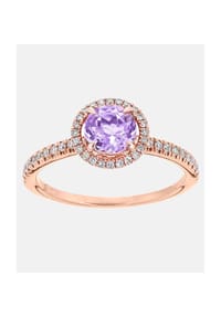 Diamant L'eternel - Halo Ring, mit 0.3 ct Diamant, 375 Roségold - rose gold