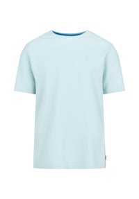 PADDOCK'S® - Piquet T-Shirt mit Rundhals aus reiner Baumwolle T-Shirt - aqua
