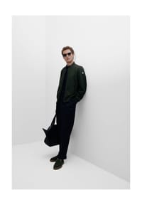 LUFIAN - Jacke ROGER im unifarbenen Design - BLACK