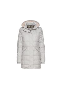 camel active - Steppmantel, Stehkragen, Kapuze, für Damen - 07 SILVER
