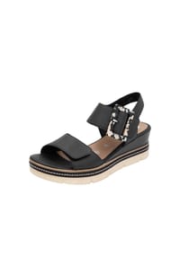 remonte® - Klassische Sandalen, Leder, für Damen - 0 SCHWARZ / 00
