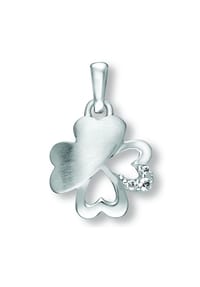 ONE ELEMENT - Damen Schmuckset - Set mit Halskette Zirkonia Kleeblatt Anhänger aus 925 Silber - silber