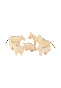 sigikid® - Holztiere 7-tlg. Set Bauernhof ,  für Kinder - 