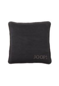 JOOP! UNI-DOUBLEFACE Kissen 50x50 cm, Anthrazit-Taupe - JOOP! UNI-DOUBLEFACE - Anthrazit-Taupe