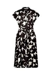 BETTY & CO - Sommerkleid mit Print - Schwarz/Weiß