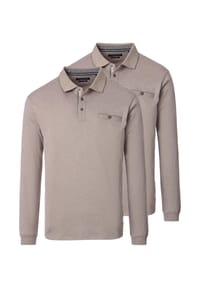 CASAMODA - Poloshirt 2er Pack Basic - Beige