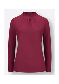 Sieh an! - Stehkragen-Shirt - bordeaux