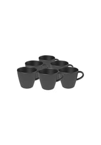Villeroy & Boch Kaffeetasse 6 Stk Manufacture Rock - Manufacture - schwarz