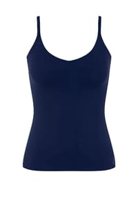 sloggi - Zero Feel 2.0 Top, nahtlos, V-Ausschnitt, für Damen - 0003 NAVY BLUE