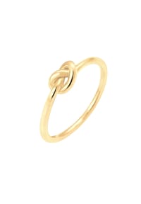 elli. - Ring Knoten Verknotet Trend Basic 925 Sterling Silber - Gold