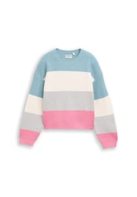 TOM TAILOR - Pullover, Rippblende, für Kinder - 41114 PINK COLORBL