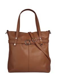 Cluty - Shopper Echt Leder, Made In Italy - beige
