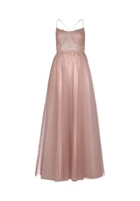 Vera Mont - Abendkleid mit Stickerei - Fawn