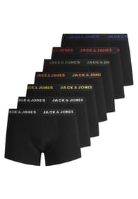 JACK & JONES - Retro Short / Pant 7er Pack Jacbasic - Schwarz
