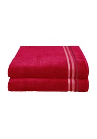 SCHIESSER - Frottier-Duschtücher Skyline Color im 2er-Set (à 70x140cm) - altrosa