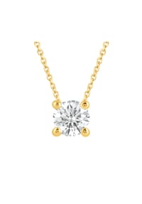 ONE ELEMENT Lab Grown Diamonds - Collier Halskette aus 585 Gold mit 1 Lab Grown Diamant 0,25 ct 45 cm - gold