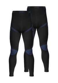 normani® - 2 x Thermounterhose Lange Skiunterwäsche für Herren - Blau